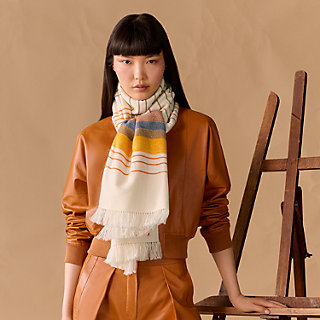 エルメス コットン ロータスリーフ 大判ストール ストール 《オー・プラトー》 | Hermès - エルメス-公式サイト